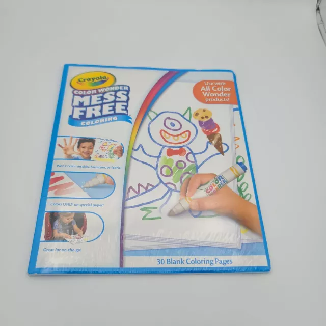 Crayola Color Wonder Drawing Paper, 30 Sheets, Mess Free Playing Time, 2  Pads