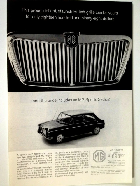 1964 MG Sedan Print Ad