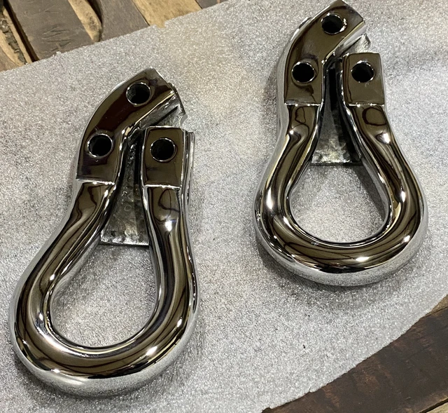 OEM FORD CHROME Tow Hooks 19992007 F250 F350 Excursion Welded Nut