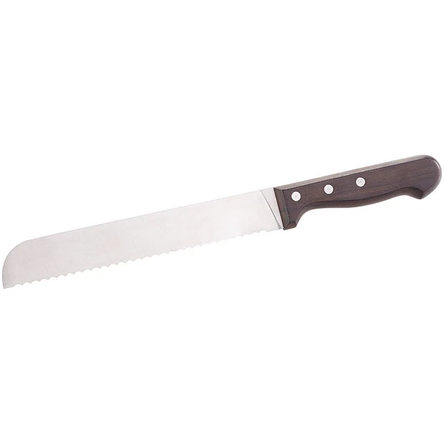Rosenstein & Söhne Brotmesser mit 20-cm-Klinge und Griff aus Blackwood-Holz