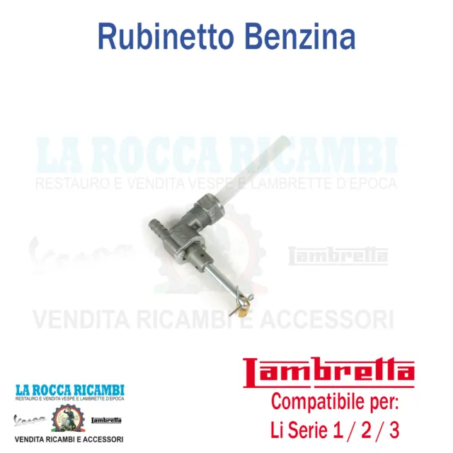 RUBINETTO BENZINA LAMBRETTA LI 1-2-3 Serie 125 150 175 200 dal 1959 al 1965