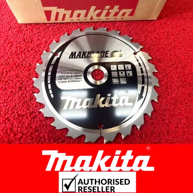 Genuine Makita 18v Mitre Saw Blade 190x20 x24T For DLS713NZ