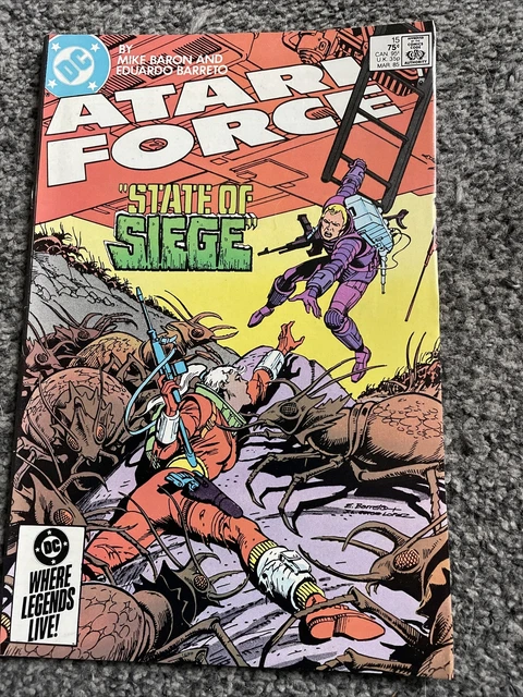 Atari Force #15 1985 Dc -State Of Siege-Sci/Fi War-  Baron/Barreto...fn/Vf