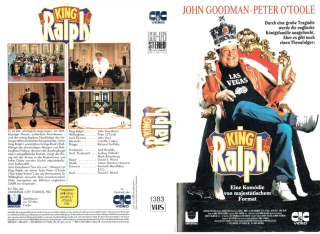(VHS) King Ralph - John Goodman, Peter O'Toole, John Hurt, Camille Coduri (1990)