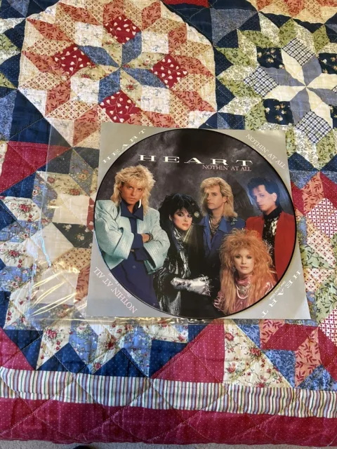 HEART PICTURE DISC, VINYL, NOTHIN' AT ALL, 1988, Capitol  12 CLP 507, NM, READ