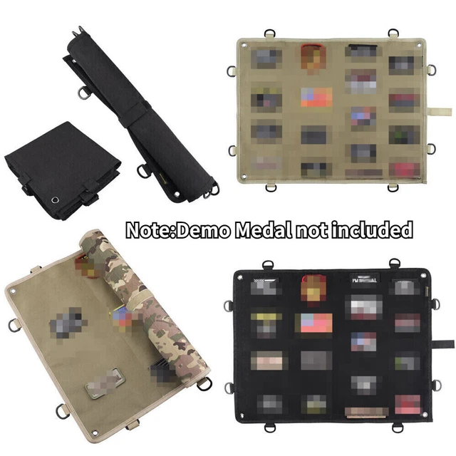 FOLDING PAD PATCH Panel Military Holder Badges Wall Tactical Hanging ...