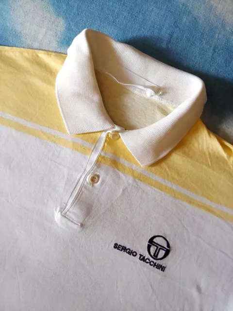 POLO vintage 80's  SERGIO TACCHINI  Mc Enroe tg.2-XS-S circa Made in Italy RARE