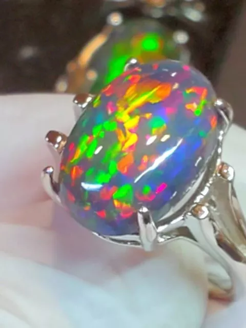 Bague opale on sale noire prix