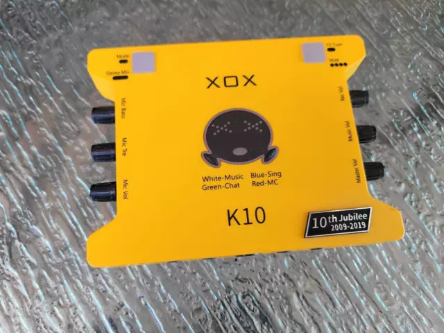 XOX K10 Jubilee Online Singing USB Sound Card Karaoke DSP Mixer
