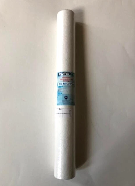 Filtro de agua de sedimentos Pure Tech 20 micras, 20" x 2-1/2", modelo Nelsen # NP20-20