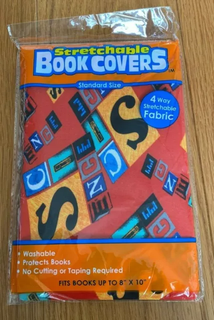 Stretchable Fabric Book Cover. fits books up to 8" x 10"