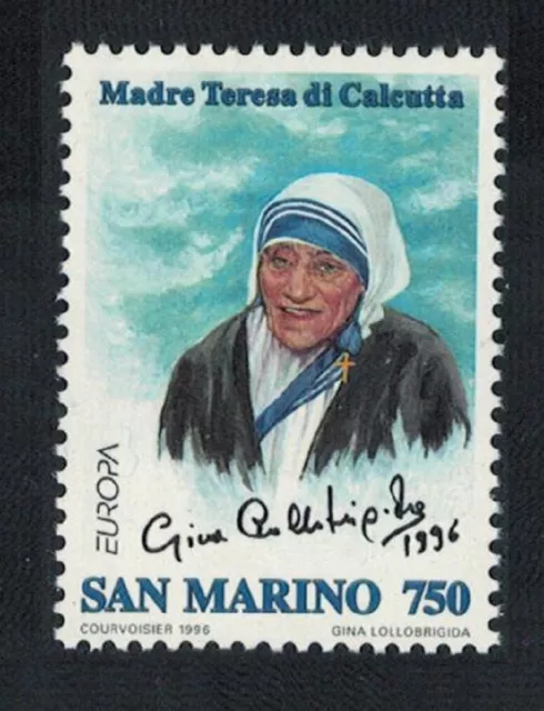 SALE San Marino Mother Teresa Europa Famous Women 1996 MNH SG#1541