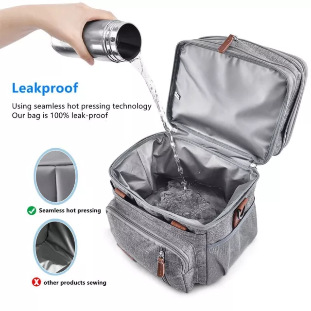 Travel Thermal Lunch Box Ice Bag Food Insulated Cooler Lunch Bag Meal Pouch