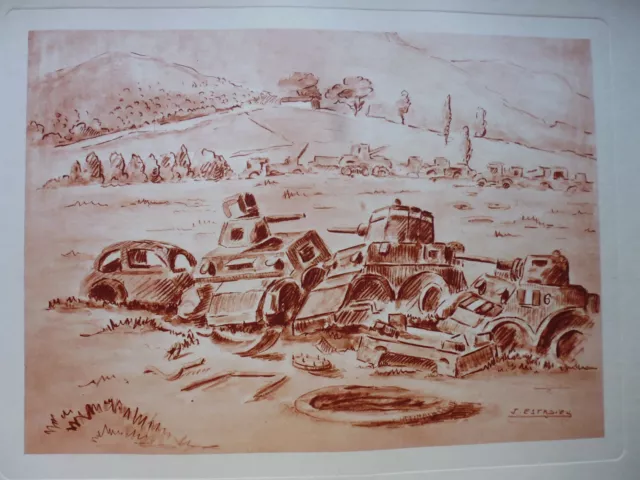 Gravure de 1947:de la Medjerda au Danube:Tunisie:"TUNIS" :par J.ESTADIEU