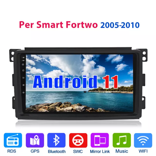 Android Autoradio GPS Navi 2+32G Pour Mercedes-Benz Smart Fortwo BT RDS DAB DSP