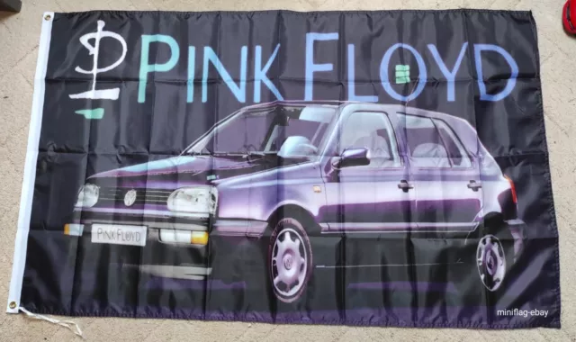 Drapeau Flag bannière VW Golf 3 Pink Floyd,  neuf