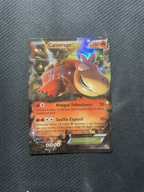 2015 FR Pokemon Camerupt Card EX 29/160 XY Primo Choc