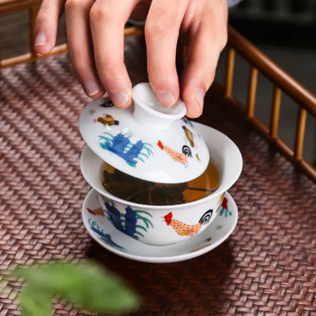 Tea Set Ceramics Travel Coffee Mugs with Lids Vintage Cups Porcelain