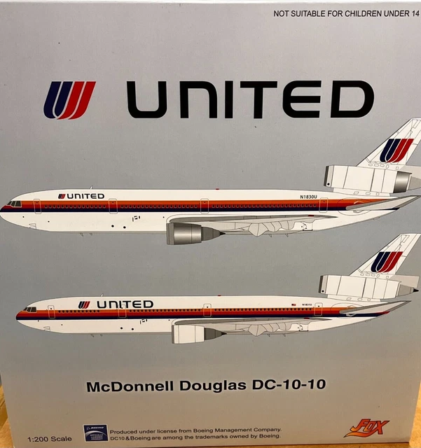 INFLIGHT 200 ユナイテッド航空 DC-10 1:200 Inflight IF103UA0624 1:200 United Airlines McDonnell Douglas