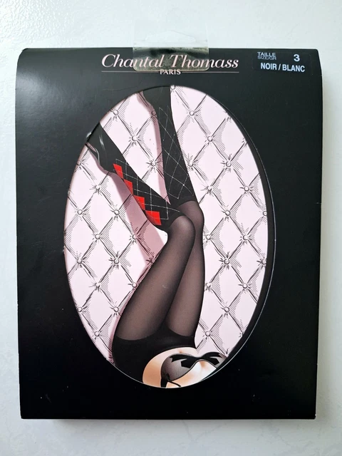 Collant Chantal Thomass 20 Deniers - Taille 4 Modèle Popadelica Noir - NEUF Avec étiquettes