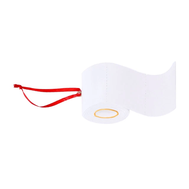 Máscara de Navidad de resina colgante adornos de natividad papel higiénico árbol de Navidad