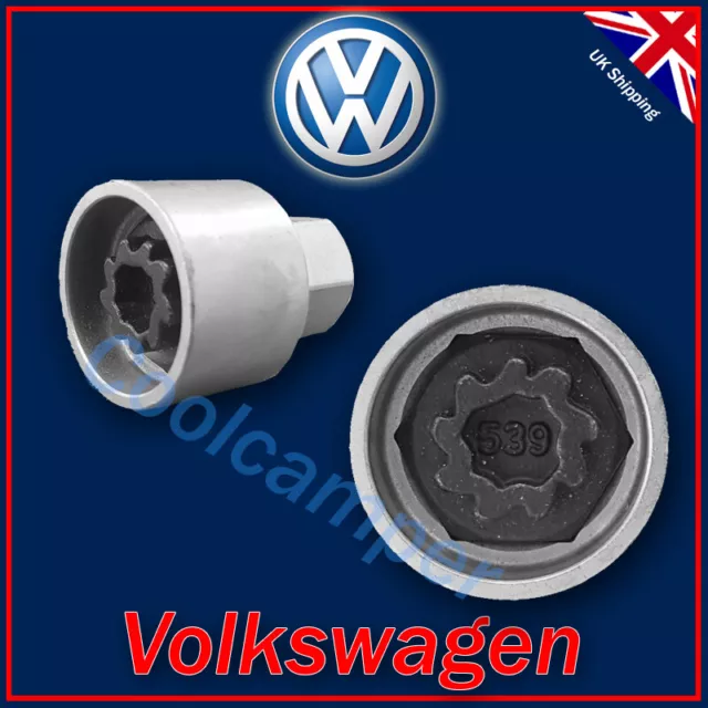 for Volkswagen Security Master Locking Wheel Nut Key 539 W 17mm VW Golf Passat