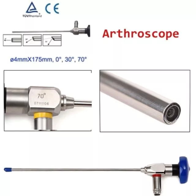 Carejoy 70° Endoscope 4x175mm Sinuscope Arthroscope Arthroscopy 4mm CE A++