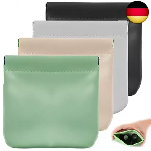 Kosmetiktasche aus Lammfell, wasserdicht, tragbar, klein, ohne Reißverschluss,