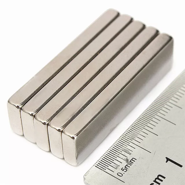 Very Strong Rare Earth NdFeB Long Neodymium Block Magnets 60mm - 70mm Length