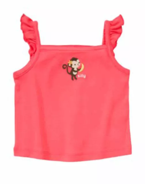 Gymboree Aloha Sunshine Baby Girl Silly Monkey Top - Size 2T NWT