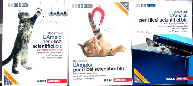 LOTTO IN 3 Volumi "L' Amaldi Per I Licei Scientifici.blu"- U.amaldi
