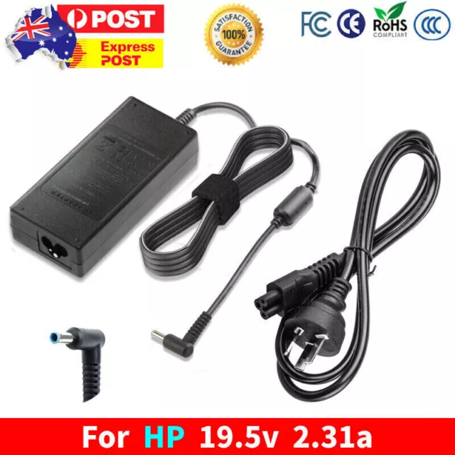 45W AC Adapter Charger Compatible for HP 15 Laptop 15-ba009dx 15-ba079dx BlueTip