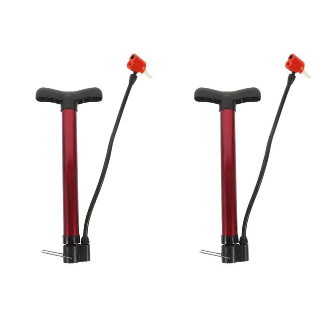 2 unidades bomba de neumáticos de bicicleta bomba de aire portátil accesorios rojos bomba de circulación
