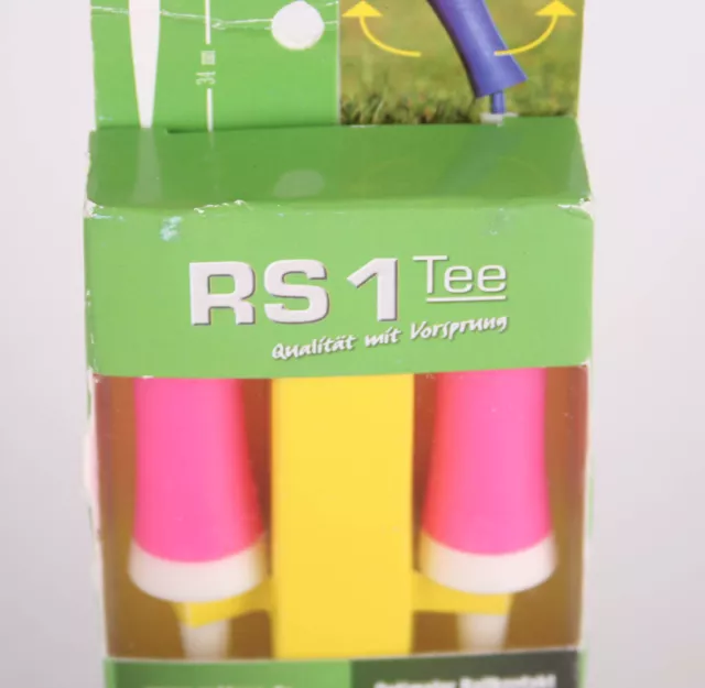 RS1 Golftee Talla A, Rosa, 80mm, RS1 _ 3 Tees Palitos de Golf 3