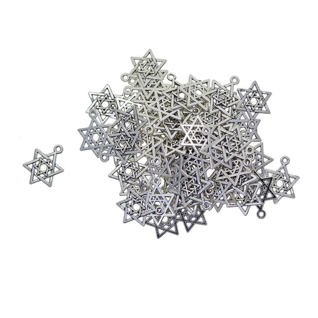 50 Stück tibetischen Silber  Schmuck machen Charms Anhänger