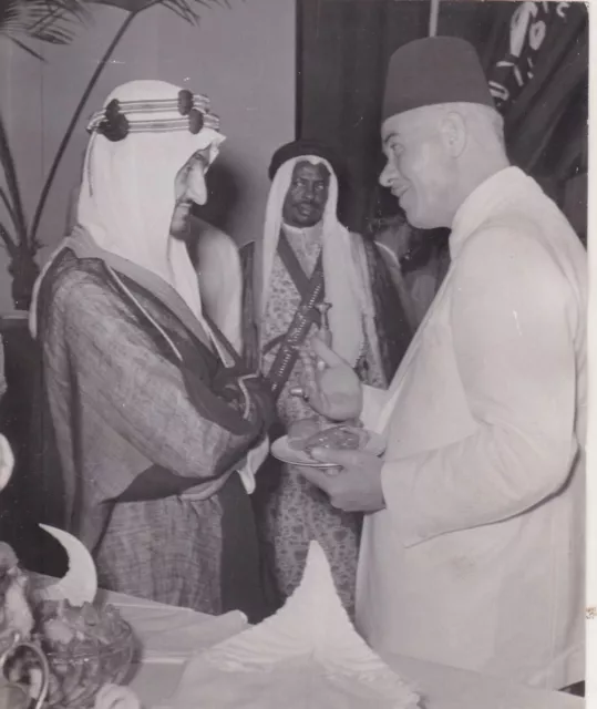 Saudi Arabia Vintage Photo - Prince Faisal Bin Al Saud In The Arab League