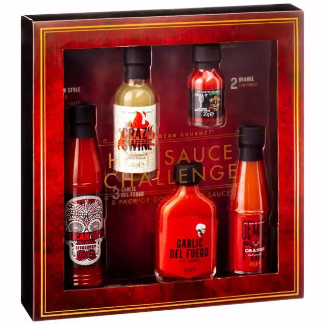 Hot Sauce Challenge Set - Variety Pack (5 Bottles)