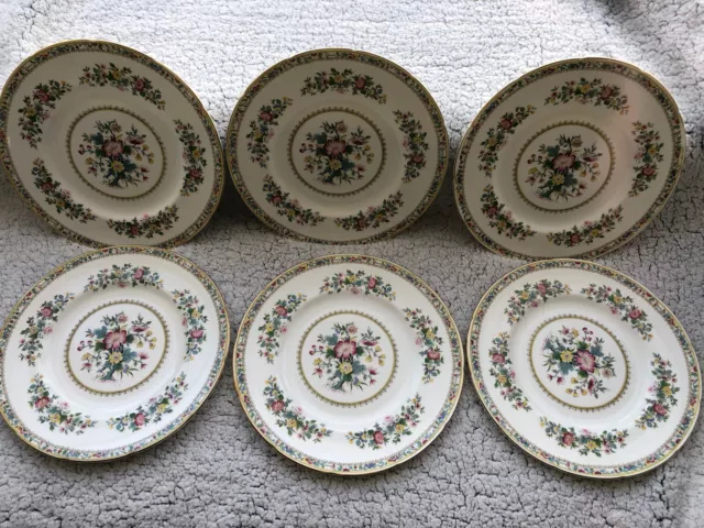 Foley Ming Rose X6 Dinner Plates 10.25”