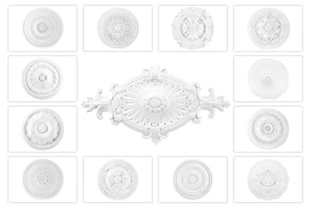 1 Rosette Decke Stuck PU Innen Decken stoßfest Grand Decor R101-R124