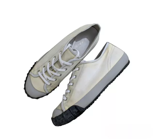 GIORGIO ARMANI Canvas Low Sneakers Sz 42½ 2