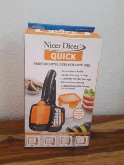 Genius Nicer Dicer Quick 5 in 1 Hand-Held Chopping Slicing and Dicing Machine