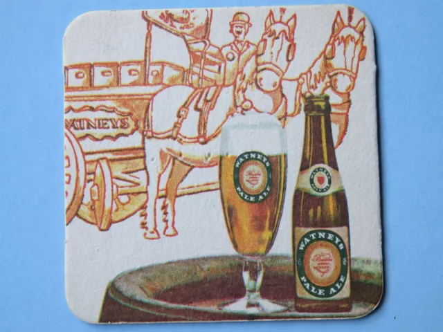 Bier Untersetzer ~ Watneys Pale Ale Geschlossen London, England Brewery ~ Pferd