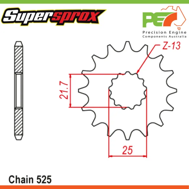 Brand New * Supersprox * Front Sprocket To suit HYOSUNG GT650 R 650cc