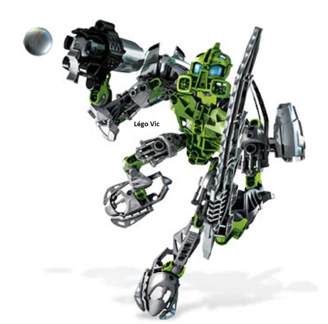 Lego 8686 Bionicle Phantoka Toa Lewa Robot complet + notice de 2008 -NN18