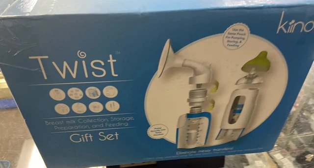 Kiinde Breast Milk Storage Twist Gift Set with Warmer And Bottle Warmer Organize