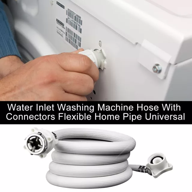 Flexible Home Easy Install With Connectors Pipe Washing Machine Hose Water Inlet