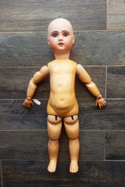 3388* poupée articulé tête porcelaine yeux bleu fixe ancienne 1907 jumeau EUR 193,00 - FR