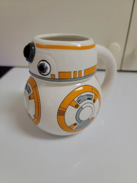 Star Wars BB8 BB-8 Robot Droid Disney Mug White Orange 16 oz Ceramic Galerie Cup