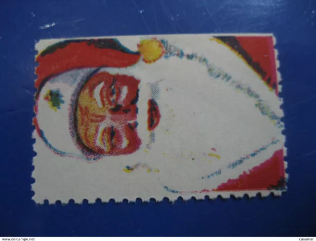 Sydney Anti TB Appeal Santa Claus Christmas Seal Poster Stamp Vignette Australia