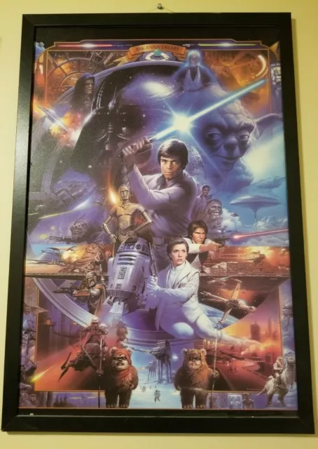 2000 Star Wars Giclee Print of 1997 Tsuneo Sanda Painting 30th Anniversary Rare